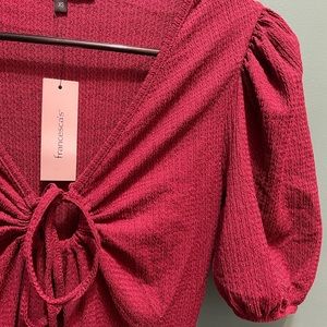 Francesca’s Tie Front Dress, Size XS, NWT